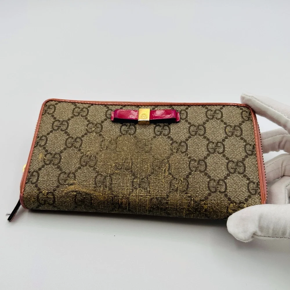 Gucci Zip Around Monogram Wallet - Picture 2 of 12